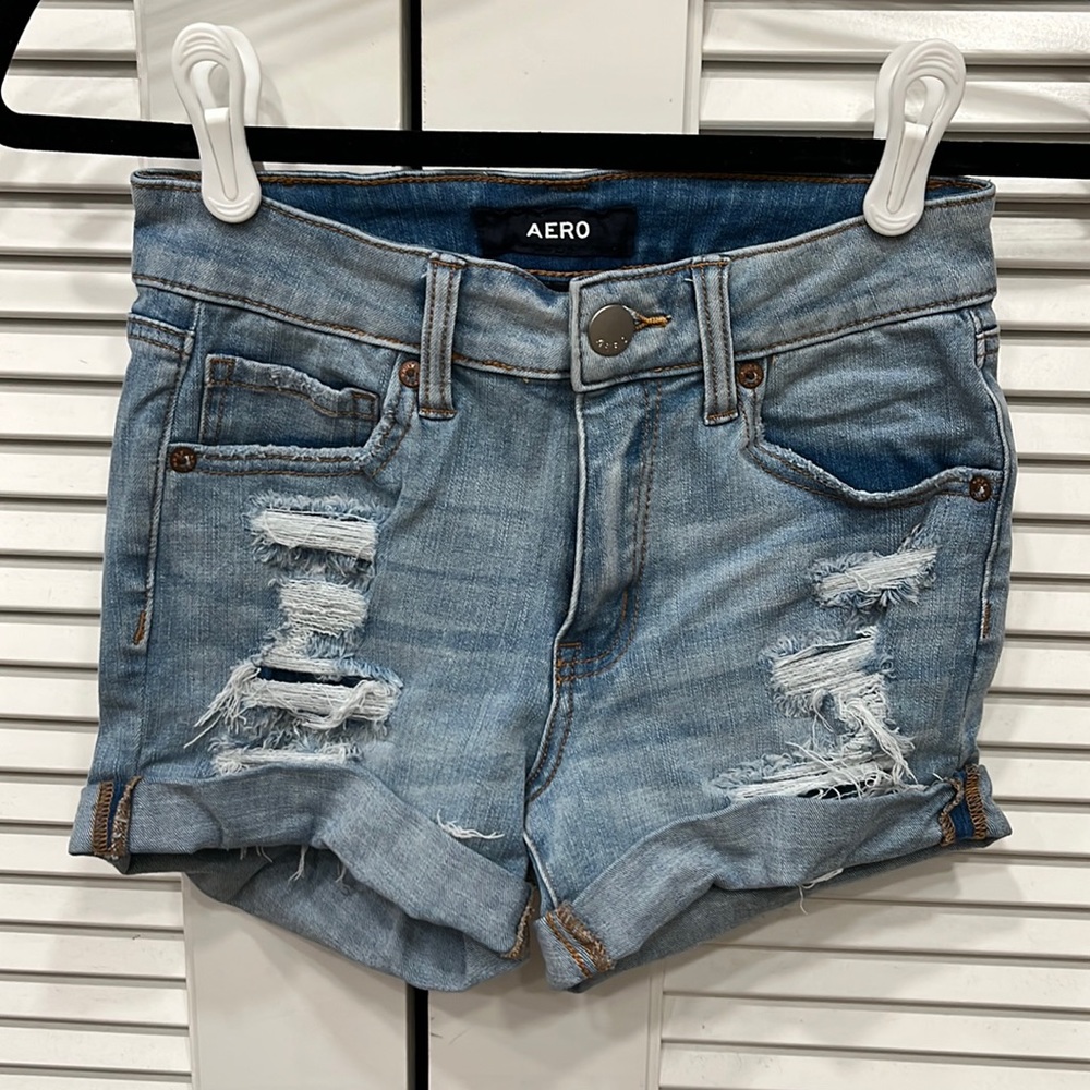 Aero High Rise Midi Shorts